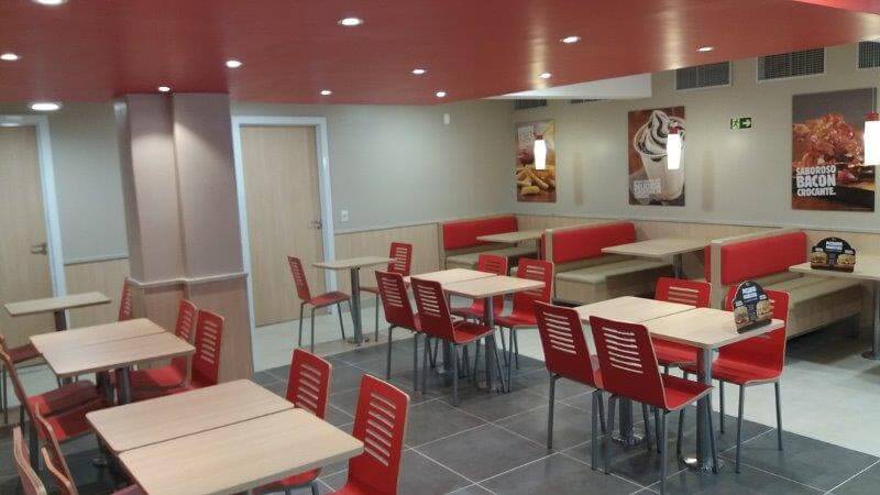 Foto do trabalho realizado pela Irma9 Ambientes Planejados para o Burger King