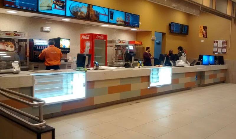 Foto do trabalho realizado pela Irma9 Ambientes Planejados para a Cinemark