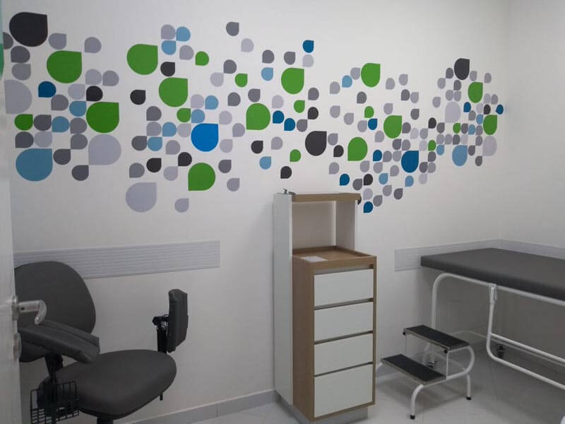 Foto do trabalho realizado pela Irma9 Ambientes Planejados para a Fleury A+ Medicina Diagnóstica